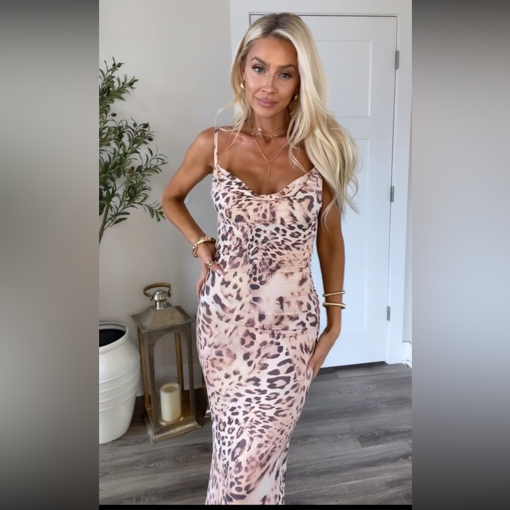 NEW Leopard Print Maxi Dress
